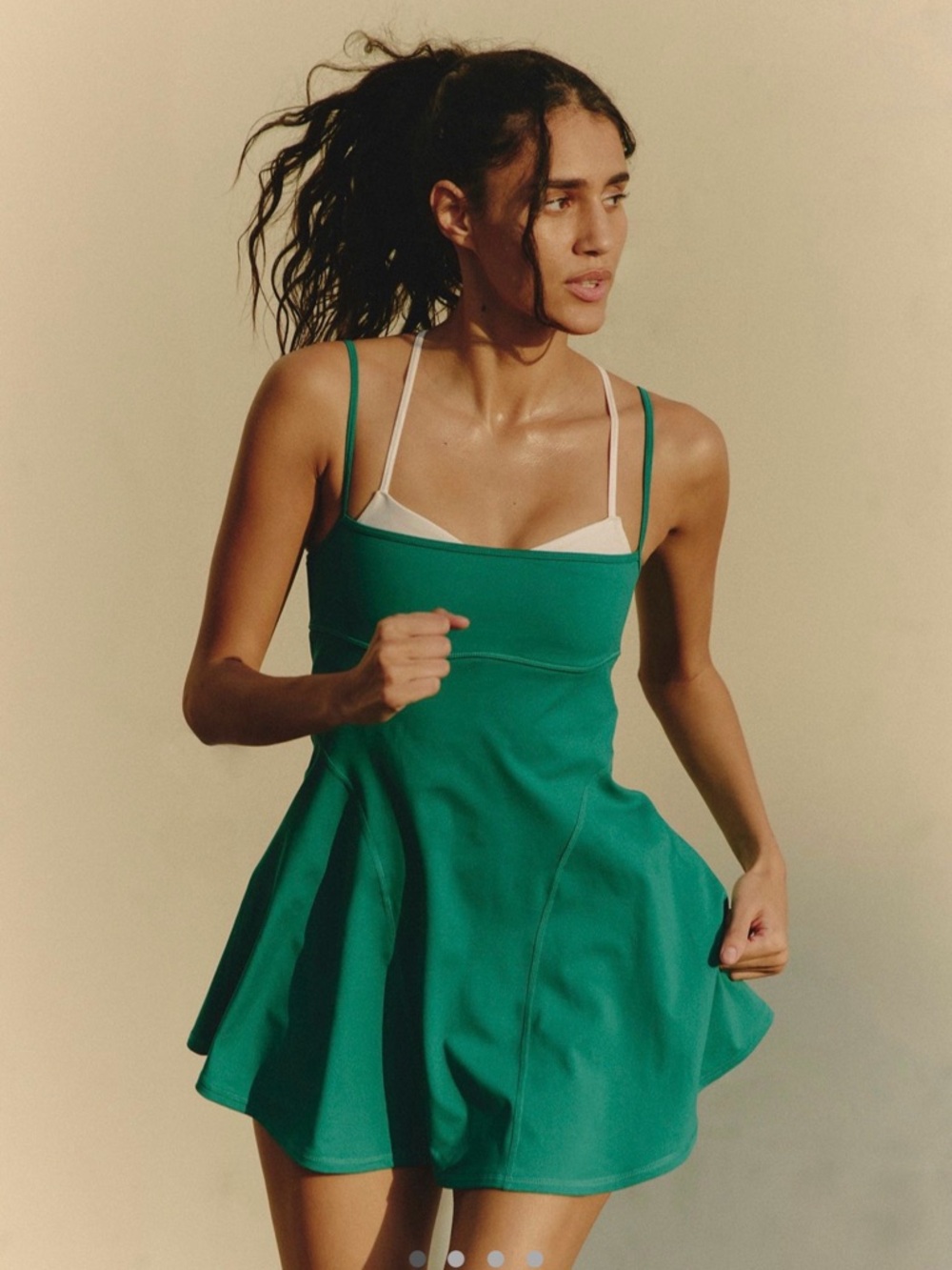 NWT - Free People Movement Green Glow Baseline Tennis Dress SOLD OUT Small